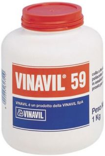 Colla Vinilica Vinavil 59 per Legno Plastica Vetro Su Vetro Cemento
