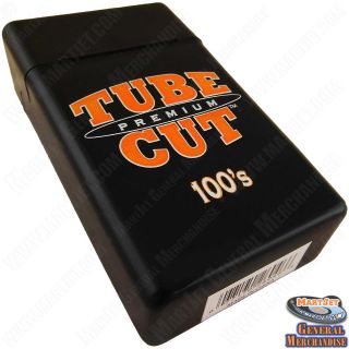 New 100mm Black Strong Box Flip Cigarette Case Long 100S Hard