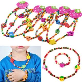 Wholesale Jewelry 6 Sets Kids Childrens Day Gift Bead Bracelets
