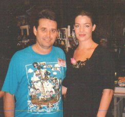 Claudia Christian and myself at one of my recent conventions.