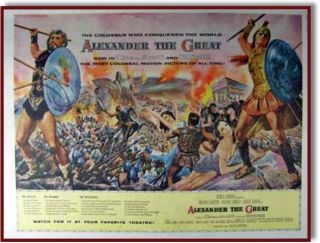 1956 Alexander The Great Burton Bloom March Movie Ad