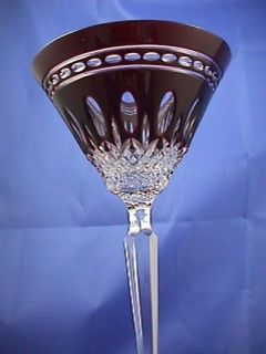 Waterford Clarendon Ruby Red Martini Glasses NIB