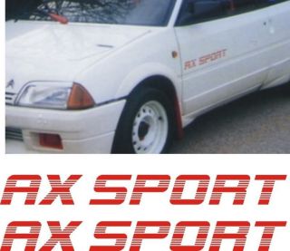 Citroen AX Sport Sticker Autocollants Decals Adesivi Pegatina Vinyl