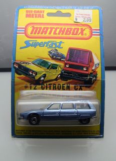 Collectable Matchbox 12 Citroen CX in Display Package Made in England