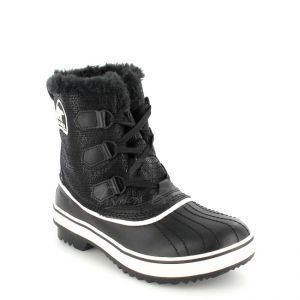 New Womens Sorel Tivoli Black Dove Low Boots NL1631 010 Waterproof