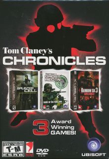 TOM CLANCY CHRONICLE 3x Shooter PC Games Ghost Recon, Ravenshield