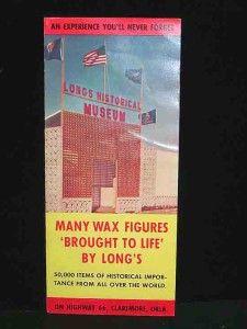 long s historical wax museum claremore ok pamphlet