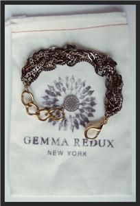 GEMMA REDUX Matty Necklace Multi twisted chains 24k GP & Steel Chains