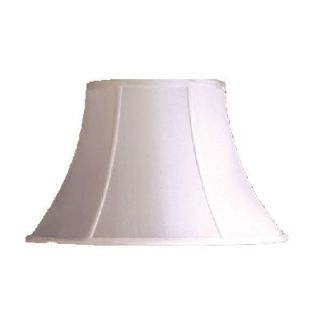 NEW 7 in. Wide Clip On Chandelier Lamp Shade White Faux Silk Fabric