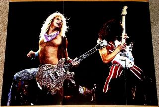 Eddie Van Halen David Lee Roth 1981 Live in Concert Poster
