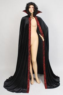 Medieval Renaissance Cape Cloak Velour Velvet for Men Women with