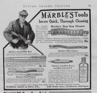  Marble Arms Company Firearms Cleaning Supplies Ad Gladstone MI
