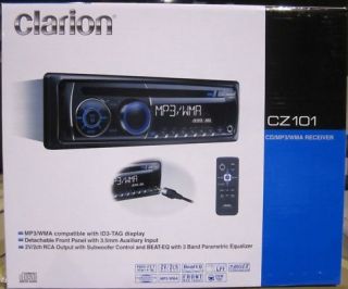 2011 New Clarion CZ101 CD MP3 Player Car Stereo w Aux