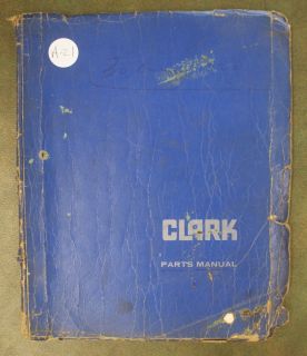 Clark 1975 76 C 500 Y 2030 Forklift Fork Lift Truck PARTS Repair