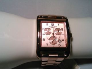 New Michael Kors Oversized Rose Gold Square Watch MK5488 Retails for $