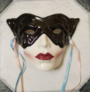 Claudia Cohen of Clay Art Ceramic Face Wall Mask C O T Masked Woman