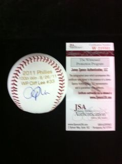 Cliff Lee Philadelphia Phillies Autographed Custom 2011 Phillies