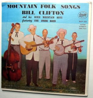 Bill Clifton Mountain Folk Songs SEALED LP Bluegrass
