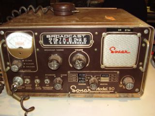 Sonar Radio Corporation Model 90 Marine Commercial Tube Radio