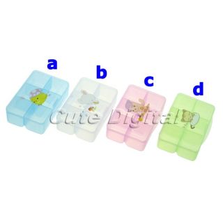 Compact 6 Slot Storage Clear Plastic Tool Box Case Craft Organizer