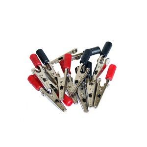 12 pc 2 insulated alligator clips electrical clamps