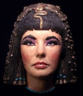 Elizabeth Taylor Life Mask as Cleopatra Color Head