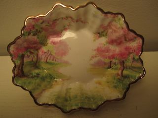 Eng China Oval Trinket Dish 4 1 2 x 3 1 2 x 1 in Blossom Time
