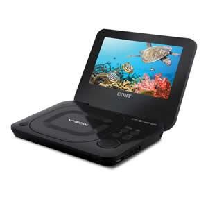Portable DVD Player Widescreen Coby Integrated Stereo Speakers
