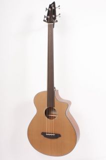 Breedlove Atlas Solo BJ350 CM4 Fretless A E Bass Guitar Natural