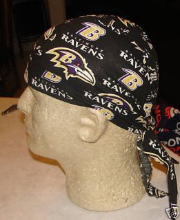 Baltimore Ravens Doo do Rag Dorag Skull Cap Head Wrap