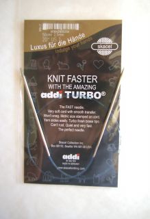 Addi Turbo Circular Knitting Needles 20 Selected Sizes
