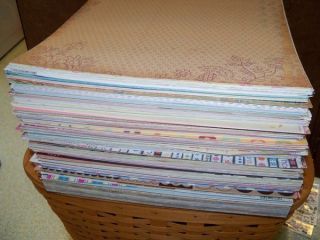 Huge Scrapbook 12 x 12 Paper Lot 100 Sheets EXTRAS