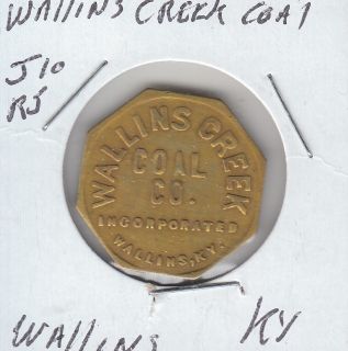 WALLINS, KY. WALLINS CREEK COAL CO. INC. SCRIP / TOKENS