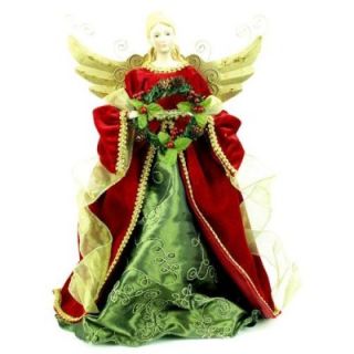 Product Specifications* 16 red coat velvet angel w dec wreath