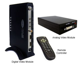 Coax to DVI HDMI VGA Component Video Scaler 1080p 1920
