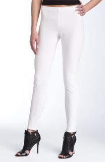 Joes Jeans Inside Zip Hem Stretch Denim Leggings (White Wash)