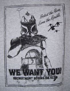 Star Wars Clone Wars We Want You T Shirt Promotional Item