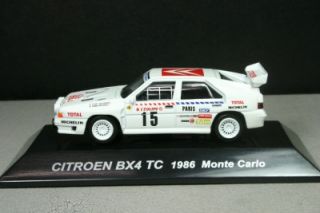 64 CMS Citroen BX4 TC 1986 Monte Carlo with Acrylic Box