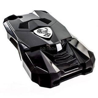 Black Cobra GT Hybrid Hard Case Cover for Apple iPhone 5 5g 6th Gen