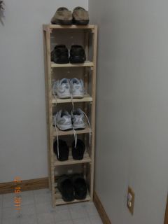 Shoe rack vertical 6 tier storage shelves closet organizer , dormatory