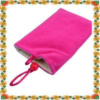 Double Layer Cloth Case Cover for iPhone 4G Pink 9262
