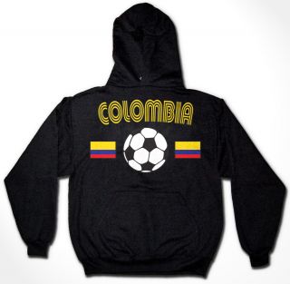 Colombia Soccer Hoodie T Shirt Flag Jersey Thermal Tee
