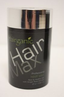 Hairganic Hair Max Hair Building Fiber Color Gray for Hair Loss 25 GR