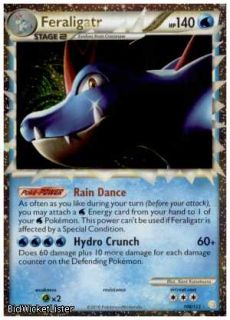 HGSS 108 Feraligatr Prime Holofoil RARE Pokemon Card