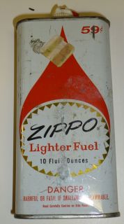 Vintage Zippo Lighter Fluid Can