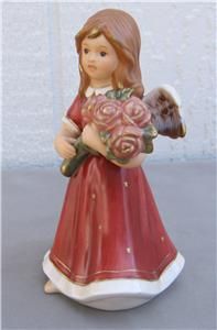 German Goebel Limited Edition Angel with Roses Bordeaux Germany