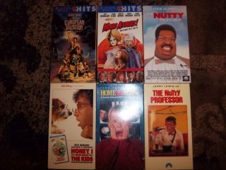 Comedy Movies Lot of 6 VHS Nutty Professor old and new plus more