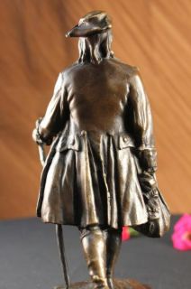 Young Benjamin Franklin Bronze Sculpture Statue Figure