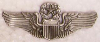 metal command pilot wings large size hat or jacket pin