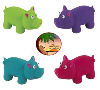 your poochie will love their new piggy friends each pig makes a loud